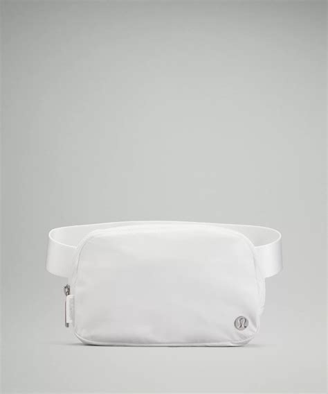 white lululemon belt bag